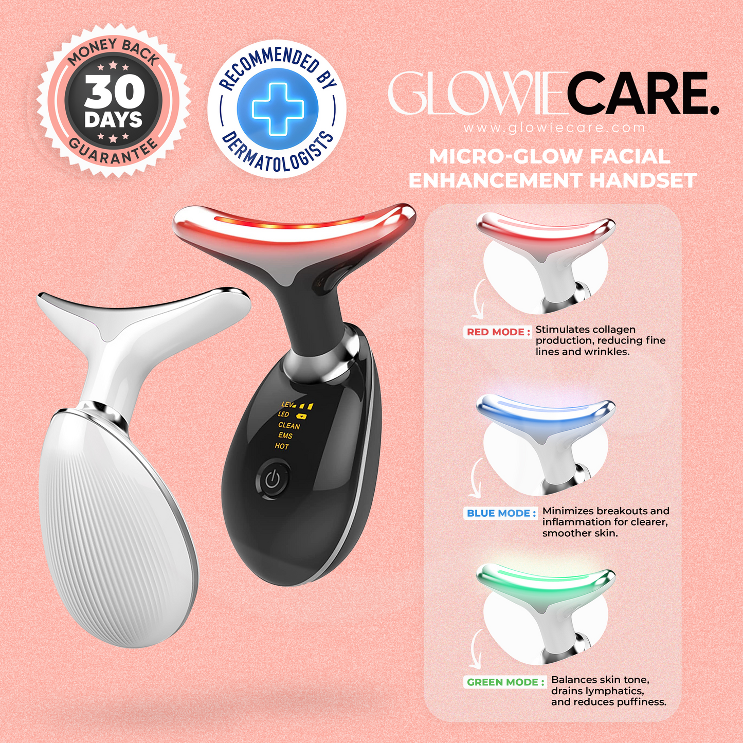 Glowie | Micro-Glow Facial Enhancement Handset