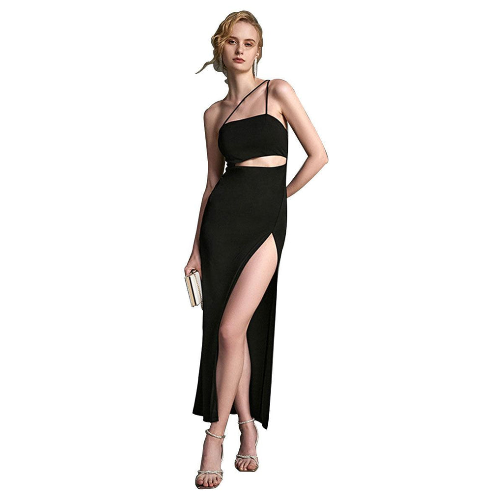 Arianell Asymmetric High Slit Dress – Sesidy